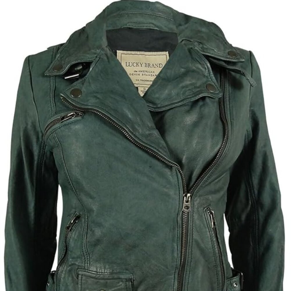 Lucky Brand Leather Moto Jacket